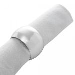 Jogo 4 Argolas de Guardanapo Circle Prata 4,5cm Lyor