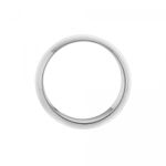 Jogo 4 Argolas de Guardanapo Circle Prata 4,5cm Lyor