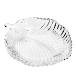 Travessa Cristal de Chumbo Leaf 20,5x17x2,5 cm Lyor