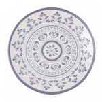 Prato Raso Porto 25cm Azul Cerâmica  Wolff