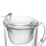 Caneca  Bird com Tampa e Filtro 350ml Cristal  Wolff