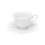 Xícara Chá Unitária Porcelana com Pires Maldivas Wolff