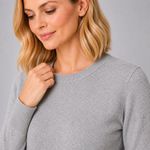 Blusa Feminina Tricot Básica Manga Longa 