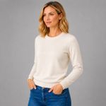 Blusa Feminina Tricot Básica Manga Longa 