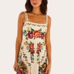 Vestido Midi Estampado Tapete de Flor FARM