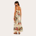 Vestido Midi Estampado Tapete de Flor FARM