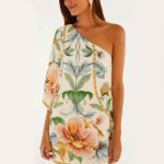 Vestido Ombro Só Estampado Jardim Real Lenço FARM
