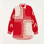 Camisa Manga Longa Estampada Bandana Jardim FARM