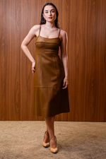 VESTIDO COURO ZIG 