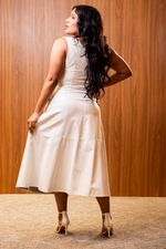 VESTIDO PEROLIZ MIDI -OMBRO SÓ