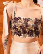 VESTIDO  FESTA CROPPED  BORDADO 