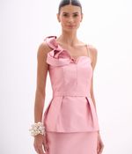  VESTIDO FESTA MIDI OMBRO MOULAGE