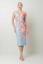 VESTIDO FESTA MIDI FLORAL 