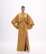 VESTIDO FESTA DECOTE SATIN ACETOUCH 