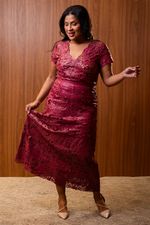 SAIA MIDI GODE C/ LASER PINK 42