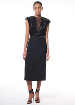 VESTIDO FESTA MIDI DUO FRINGE 