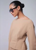 BLUSA MANGA LONGA RECORTES