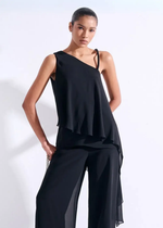 BLUSA ASSIMÉTRICA ALÇA BORDADA 
