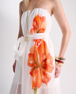 VESTIDO LONGO  PINTURA  DE  CELENE GODOI