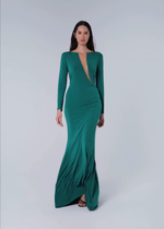 VESTIDO LONGO BORDADO COSTA 