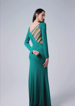 VESTIDO LONGO BORDADO COSTA 