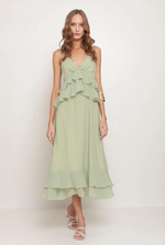 VESTIDO MIDI BABADOS 