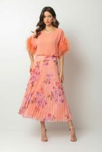 SAIA PLISSADA FLORAL 