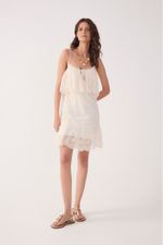 VESTIDO CURTO TULE RENDADO 