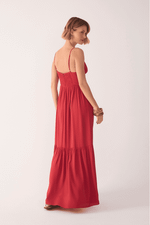 VESTIDO CREPE METAL DECOTE 