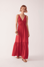 VESTIDO CREPE METAL DECOTE 