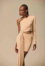VESTIDO OMBRO SÓ COM FAIXA 