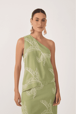 BLUSA LINHO FOLHAS