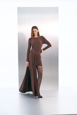 VESTIDO CURTO COM FAIXA LATERAL 
