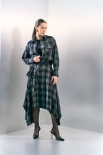 CAMISA XADREZ COM RENDA 