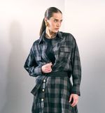 CAMISA XADREZ COM RENDA 