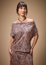BLUSA MALHA DEGAGÊ ESTAMPA TOTTORI