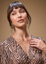 VESTIDO MIDI ESTAMPA TOTTORI
