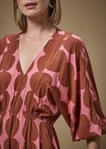 VESTIDO LONGUETE DECOTE V 