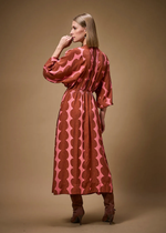 VESTIDO LONGUETE DECOTE V 
