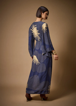 VESTIDO LONGUETE DETALHADO ESTAMPA HANA