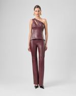 CALÇA FLARE MIX MALHA JOANA - CABERNET