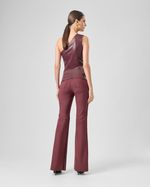 CALÇA FLARE MIX MALHA JOANA - CABERNET