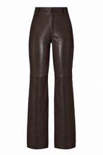 CALÇA FLARE MIX MALHA JOANA - CHOCOLATE NEGRO