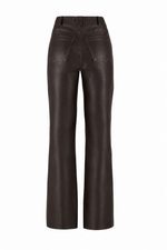 CALÇA FLARE MIX MALHA JOANA - CHOCOLATE NEGRO