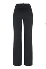 CALÇA FLARE MIX MALHA JOANA - PRETO