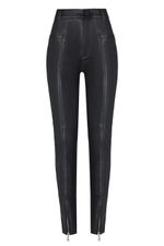 CALÇA SKINNY MIX MALHA MARIA - PRETO