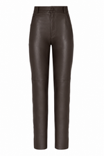 CALÇA RETA BASIC MIX MALHA  - CHOCOLATE NEGRO