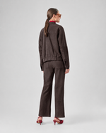 JAQUETA BOMBER CHAMOIS NANDES - CHOCOLATE NEGRO 