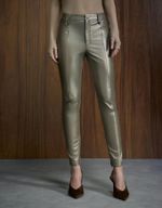 CALÇA MALHA/COURO PASSANTES MR COURO 23110 FENDI PEROLADO