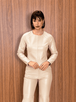 BLUSA M/L MIX MALHA ANGÉLICA - AFTERGLOW